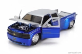 Jada Chevrolet Silverado Pick-up Dually 2007 1:24 Modrá strieborná