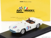 Umelecký model Ferrari 750 Monza Spider S/n.0498 N 3 Winner Road America Elkhart Lake 1955 Phil Hill 1:43 Biela