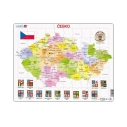 Larsen Vzdelávacie puzzle Česká republika Regióny 70 kusov