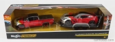 Maisto Chevrolet Colorado Zr2 Pick-up 2017 + Corvette Z06 Coupe 2015 s prívesom 1:24