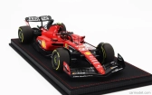 Bbr-models Ferrari F1  Sf-23 Team Scuderia Ferrari N 55 Belgium Spa Gp 2023 Carlos Sainz - Con Vetrina - With Showcase 1:18 Červená Černá