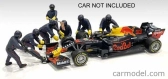 Americké diorámy Figúrky F1 Set 1 2020 - Dioráma Pit-stop Set 7 X Meccanici - Mechanics - With Decals 1:43 Matt Blue Red