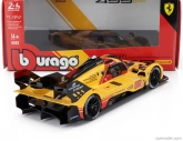 Bburago Ferrari 499p 3.0l Turbo V6 Team Af Corse N 83 24h Le Mans 2024 Robert Kubica – Robert Shwartzman – Yifei Ye 1:24 žltá červená