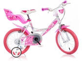 DINO Bikes - Dětské kolo 14" bílé