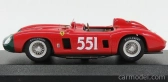 Umelecký model Ferrari 860 Monza Spider Ch.0628 N 551 2nd Mille Miglia 1956 Collins - Klementaski 1:43 Red