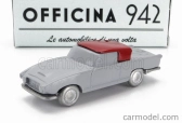 Officina-942 Fiat 1200 Coupe Carrozzeria Ghia 1958 1:76 sivá červená