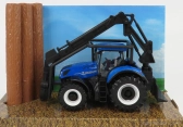 Bburago New holland T7.315 Tractor 2016 1:50 Modré Dřevo