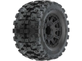 Kolesá Pro-Line 3,8", pneumatiky Badlands MX38 HP Belted, čierny disk Raid H17 (2)