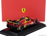Bburago Ferrari 499p 3.0l Turbo V6 Team Ferrari Af Corse N 50 Winner 24h Le Mans 2024 Antonio Fuoco – Miguel Molina – Nicklas Nielsen – With Showcase 1:43 Red