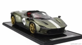 Bbr-models Ferrari Daytona Sp3 Serie Icona N 10 Open Roof 2022 - Con Vetrina - With Showcase 1:12 Verde Manzoni Lucido - Zelená Met Stříbrná