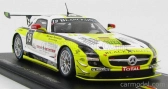 Spark-model Mercedes benz Sls Amg Gt3 N 19 19th 24h Spa 2012 O.morley - K.heyer - S.rosler - M.metzger 1:43 Bílá Žlutá