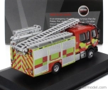 Oxford-models Volvo Fl Tanker Truck Fire Engine 2018 1:76 Červená Žlutá Stříbrná