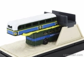 Motor-max Decker Diorama - Autobus s mostom 1960 - 007 James Bond - Live And Let Die - Vivi E Lascia Morire 1:64 Modrozelená