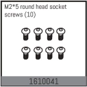 M2*5 round head socket screws (10)