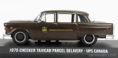 Greenlight Checker Taxi Cab Ups Kanada 1975 1:43 Brown