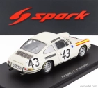 Spark-model Porsche 911s 1991cc Coupe Team J.franc N 43 24h Le Mans 1967 Antony Fischaber - Jacques Dewes 1:43 Biela