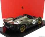 Bbr-models Ferrari Daytona Sp3 Serie Icona N 10 Open Roof 2022 - Con Vetrina - With Showcase 1:12 Verde Manzoni Lucido - Zelená Met Stříbrná