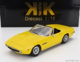 Kk-scale Maserati Ghibli Spider Cabriolet Open 1970 - Spoked Rims - Cerchio A Raggio 1:18 Žlutá