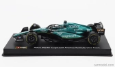Bburago Aston martin F1 Amr23 Team Aramco Cognizant N 18 Season 2023 Lance Stroll – With Pilot And Showcase 1:43 zelená