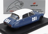 Spark-model Citroen Ds19 N 201 24h Spa 1964 Guy Verrier - Alain Bertaut 1:43 Modrá Bílá