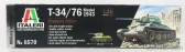 Italeri Kampfpanzer T-34/76 Tank Military 1943 1:35 /