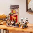 RoboTime 3D dřevěná skládačka Miniatura domečku Vídeňské knihkupectví
