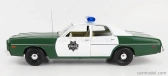 Greenlight Plymouth Fury Hazzard Police 1975 1:18 Zelená Bílá