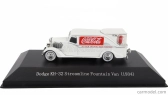 Edicola Dodge Kh-32 Streamline Van Fountain Coca-cola 1934 1:72 Bílá