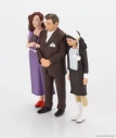 Nekonečná sada figúrok 3x Famiglia Fantozzi - Ragioniere Ugo Fantozzi - Signora Pina - Mariangela 1:18 Rôzne