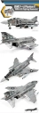 Model Kit lietadlo 12356 - USMC F-4J Phantom II "VMFA-333 Fighting Shamrocks" (1:48)