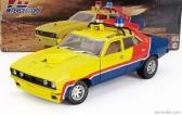 Greenlight Ford usa Falcon Xb V8 Police Interceptor Mad-max 1973 Movie - M.rockatansky The Dark One 1:18 Žltá červená modrá