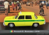 Edicola Renault 8 Taxi Bamako 1970 1:43 Žltozelená