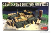 Miniart Accessories 7.5cm Kw.k Stu.g Shells With Ammo Boxes Military 1:35 /