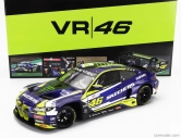 Minichamps BMW 4-series M4 Gt3 Team Wrt N 46 (first Podium) 2nd Race 2 Fanatec Gt World Challenge Europe Brands Hatch 2023 - Valentino Rossi - Maxime Martin 1:18 Fialová Žlutá Černá
