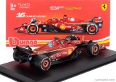Bburago Ferrari F1 Sf-24 Team Scuderia Ferrari N 16 Winner Italy Monza Gp 2024 Charles Leclerc – With Pilot And Showcase 1:43 červená biela čierna