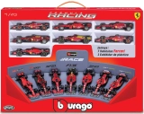 Bburago Ferrari Set F1  7x Team Scuderia Ferrari N 5 2019 Sebastian Vettel - Sf1000 N 16 2020 - Sf21 N 16 Season 2021 - Sf-75 N 55 2022 - Sf-23 N 55 2023 - Sf-24 N 16 2024 Charles Leclerc + N 55 Carlos Sainz 1:43 Červená Černá