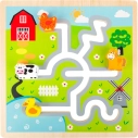 Drevené posuvné puzzle Small Foot Farma - poškodený obal