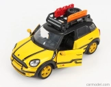 Motor-max Mini Cooper S Countryman With Roof Rack 2011 1:24 Žlutá Černá