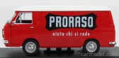 Edicola Fiat 238 Van 1973 - Proraso Aiuta Chi Si Rade 1:43 červená biela