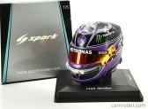 Spark-model Bell helmet Casco Helmet F1 Lewis Hamilton World Champion Team Mercedes Amg Petronas W11 N 44 Winner Turkish Gp 2020 - 7 Time World Champion 1:5 Fialová S Černou