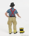 American diorama Figures Firefighters - Getting Ready 1:18 Modrá Bílá