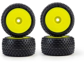 Pro-Line kolo 1:28 kobercové Prism, disk žlutý, Hex 7mm (4): Losi Micro-T