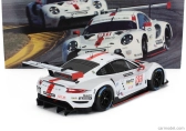 Ixo-models Porsche 911 991-2 Rsr Team Porsche Gt N 912 2nd Gtlm Class 24h Daytona 2020 Earl Bamber - Mathieu Jaminet - Laurens Vanthoor 1:18 Bílá Červená