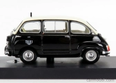Brumm Fiat 600d Multipla Taxi Genova 1964 1:43 Black Ivory