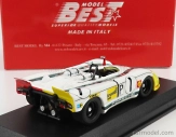 Najlepší model Porsche 908/02k Flunder N 1 1000km Nurburgring 1970 G.larrousse - H.marko 1:43 Biela červená žltá