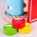 Bigjigs Toys Drevený kávovar červený – poškodený obal