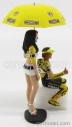 Minichamps Figúrky Pilot Valentino Rossi E Ombrellina Gp Laguna Seca 2005 1:12 Yellow Black