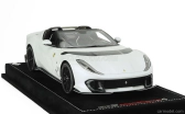 Mr-models Ferrari 812 Competizione A Spider N 16 Personal Car Charles Leclerc 2022 - Con Vetrina - With Showcase 1:18 Bianco Onda Marina - Matná Bílá