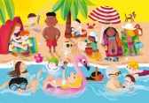 Vilac Drevená knižka s puzzle 4 ročné obdobia