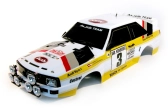 Karoséria lakovaná, Audi Quattro, nálepky, príslušenstvo (200mm)